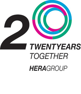 logo Gruppo Hera 20 anni Insieme